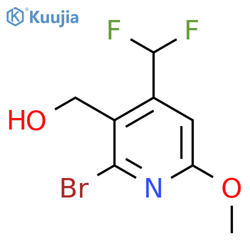 2-Bromo-4-(difluoromethyl)-6-methoxypyridine-3-methanol structure