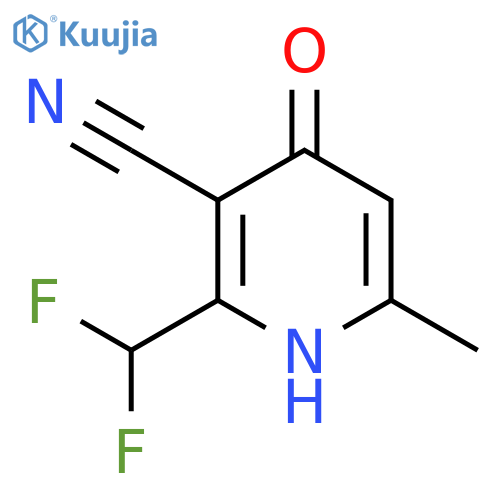 3-Cyano-2-(difluoromethyl)-4-hydroxy-6-methylpyridine structure
