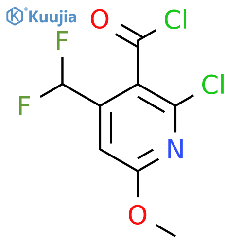 2-Chloro-4-(difluoromethyl)-6-methoxypyridine-3-carbonyl chloride structure
