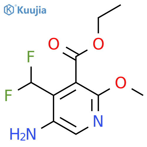Ethyl 5-amino-4-(difluoromethyl)-2-methoxypyridine-3-carboxylate structure