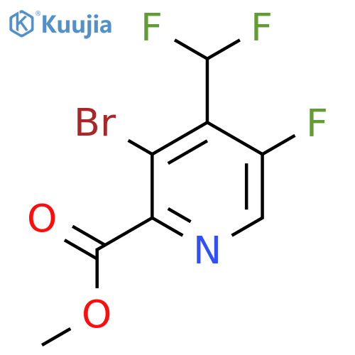 Methyl 3-bromo-4-(difluoromethyl)-5-fluoropyridine-2-carboxylate structure