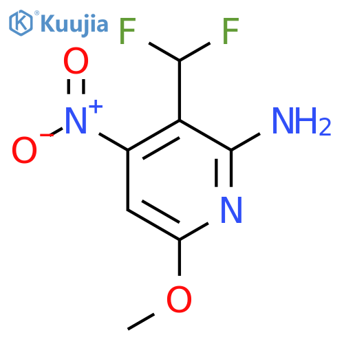 2-Amino-3-(difluoromethyl)-6-methoxy-4-nitropyridine structure