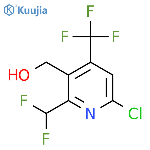 6-Chloro-2-(difluoromethyl)-4-(trifluoromethyl)pyridine-3-methanol structure