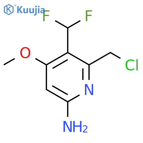 6-Amino-2-(chloromethyl)-3-(difluoromethyl)-4-methoxypyridine structure