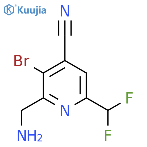 2-(Aminomethyl)-3-bromo-4-cyano-6-(difluoromethyl)pyridine structure