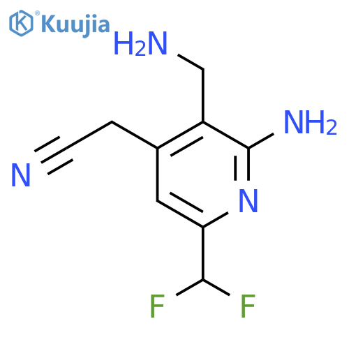 2-Amino-3-(aminomethyl)-6-(difluoromethyl)pyridine-4-acetonitrile structure