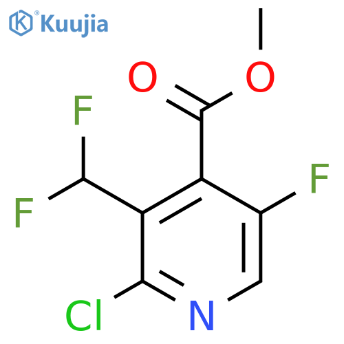 Methyl 2-chloro-3-(difluoromethyl)-5-fluoropyridine-4-carboxylate structure