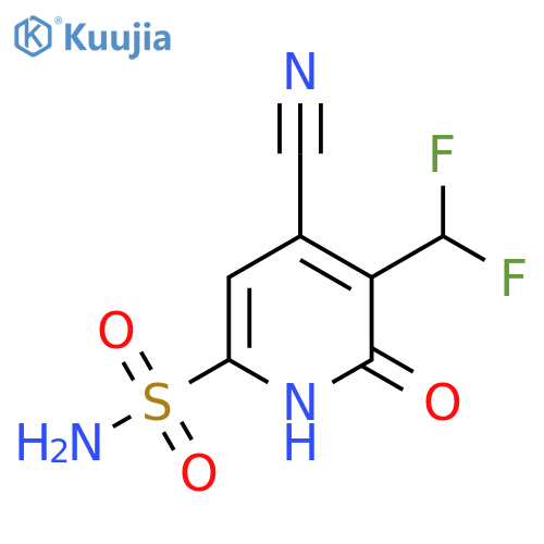 4-Cyano-3-(difluoromethyl)-2-hydroxypyridine-6-sulfonamide structure