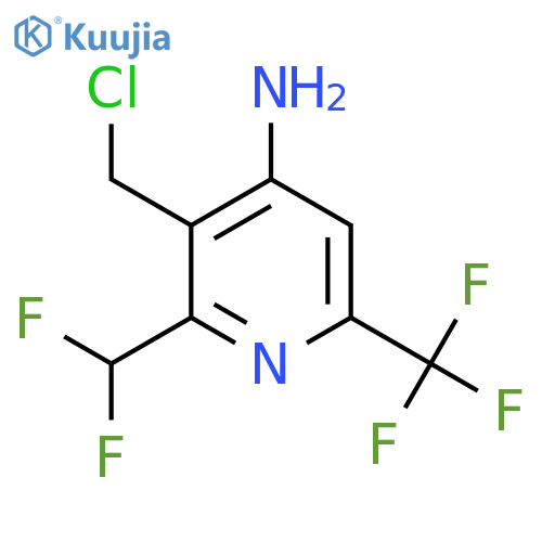 4-Amino-3-(chloromethyl)-2-(difluoromethyl)-6-(trifluoromethyl)pyridine structure