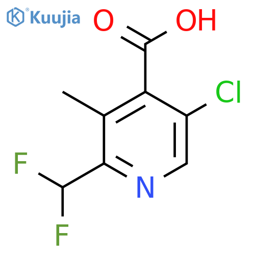 5-Chloro-2-(difluoromethyl)-3-methylpyridine-4-carboxylic acid structure