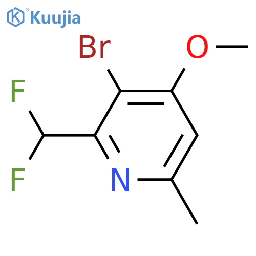 3-Bromo-2-(difluoromethyl)-4-methoxy-6-methylpyridine structure