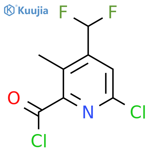6-Chloro-4-(difluoromethyl)-3-methylpyridine-2-carbonyl chloride structure