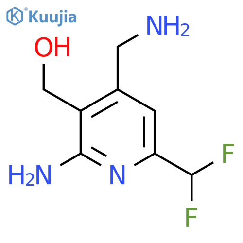 2-Amino-4-(aminomethyl)-6-(difluoromethyl)pyridine-3-methanol structure