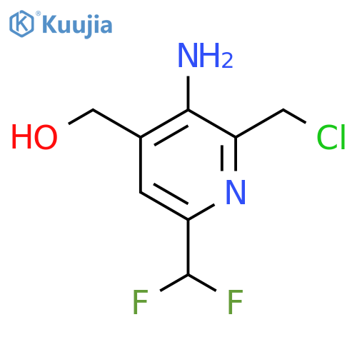 3-Amino-2-(chloromethyl)-6-(difluoromethyl)pyridine-4-methanol structure