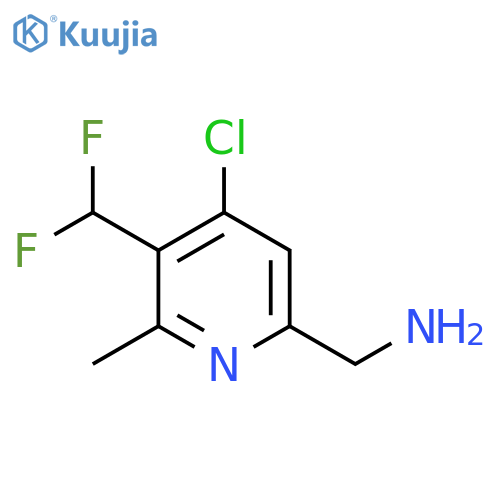 6-(Aminomethyl)-4-chloro-3-(difluoromethyl)-2-methylpyridine structure