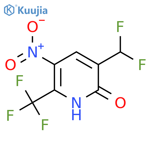 3-(Difluoromethyl)-2-hydroxy-5-nitro-6-(trifluoromethyl)pyridine structure