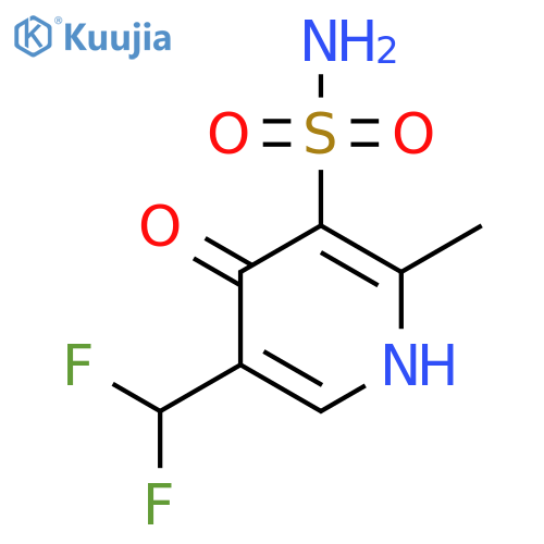 5-(Difluoromethyl)-4-hydroxy-2-methylpyridine-3-sulfonamide structure