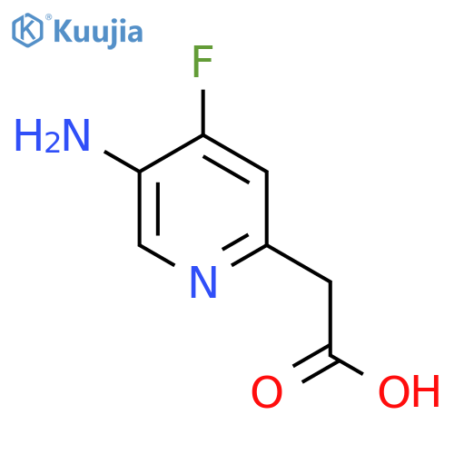 5-Amino-4-fluoropyridine-2-acetic acid structure