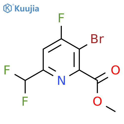 Methyl 3-bromo-6-(difluoromethyl)-4-fluoropyridine-2-carboxylate structure