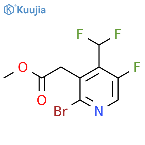 Methyl 2-bromo-4-(difluoromethyl)-5-fluoropyridine-3-acetate structure