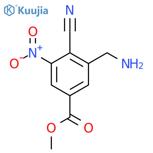 Methyl 3-aminomethyl-4-cyano-5-nitrobenzoate structure