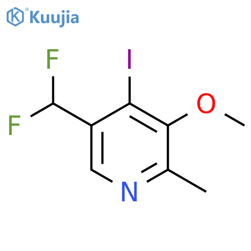 5-(Difluoromethyl)-4-iodo-3-methoxy-2-methylpyridine structure