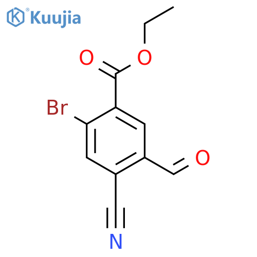 Ethyl 2-bromo-4-cyano-5-formylbenzoate structure