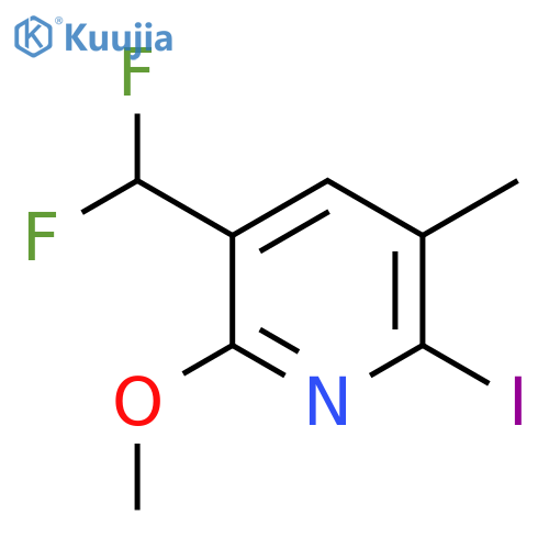 3-(Difluoromethyl)-6-iodo-2-methoxy-5-methylpyridine structure