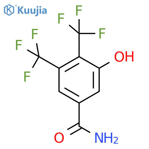 3,4-Bis(trifluoromethyl)-5-hydroxybenzamide structure