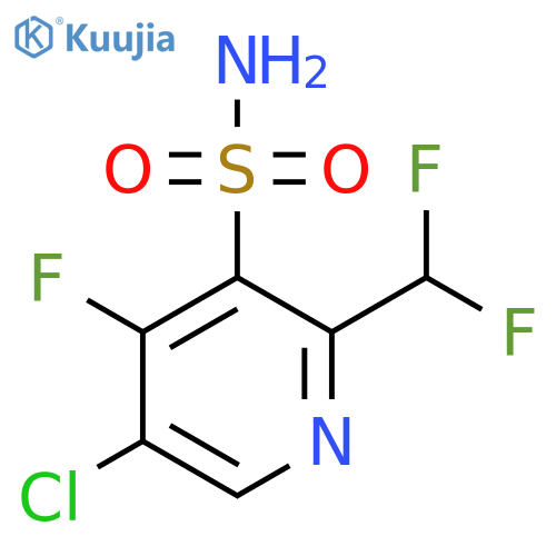 5-Chloro-2-(difluoromethyl)-4-fluoropyridine-3-sulfonamide structure