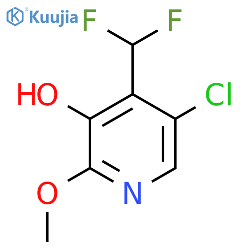 5-Chloro-4-(difluoromethyl)-3-hydroxy-2-methoxypyridine structure