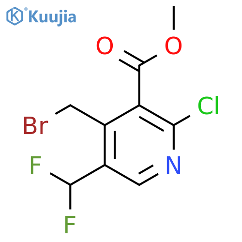 Methyl 4-(bromomethyl)-2-chloro-5-(difluoromethyl)pyridine-3-carboxylate structure