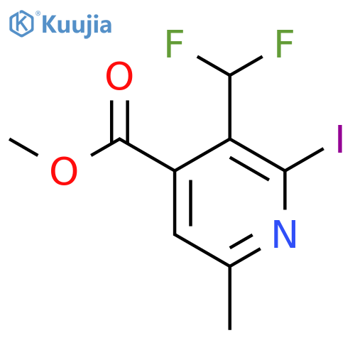 Methyl 3-(difluoromethyl)-2-iodo-6-methylpyridine-4-carboxylate structure