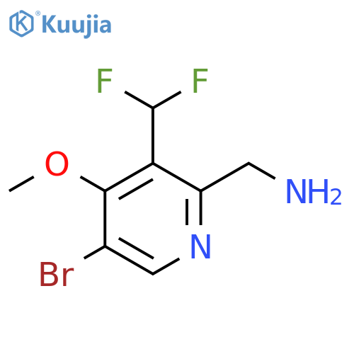 2-(Aminomethyl)-5-bromo-3-(difluoromethyl)-4-methoxypyridine structure