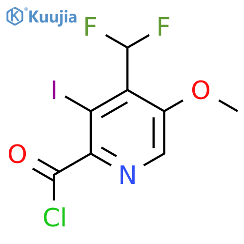 4-(Difluoromethyl)-3-iodo-5-methoxypyridine-2-carbonyl chloride structure