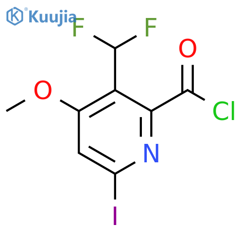 3-(Difluoromethyl)-6-iodo-4-methoxypyridine-2-carbonyl chloride structure