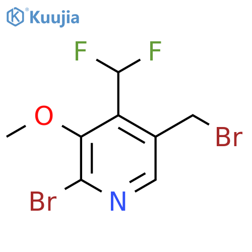 2-Bromo-5-(bromomethyl)-4-(difluoromethyl)-3-methoxypyridine structure