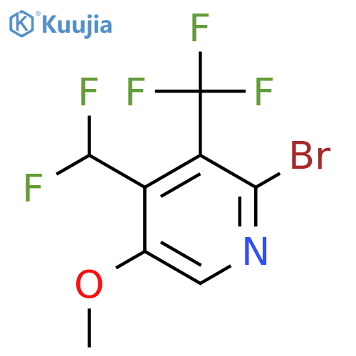 2-Bromo-4-(difluoromethyl)-5-methoxy-3-(trifluoromethyl)pyridine structure