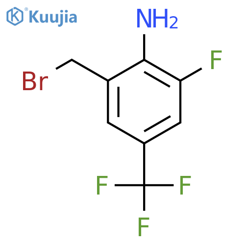 2-Amino-3-fluoro-5-(trifluoromethyl)benzyl bromide structure