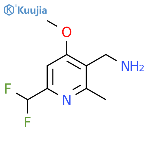 3-(Aminomethyl)-6-(difluoromethyl)-4-methoxy-2-methylpyridine structure