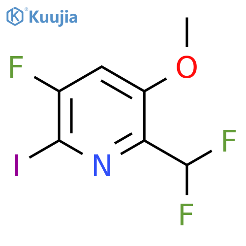 2-(Difluoromethyl)-5-fluoro-6-iodo-3-methoxypyridine structure