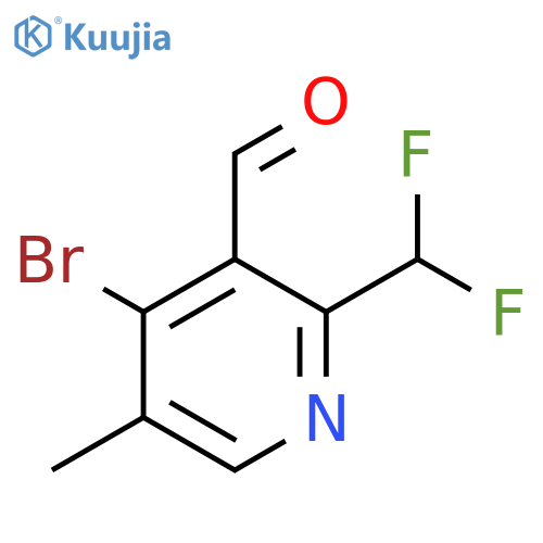 4-Bromo-2-(difluoromethyl)-5-methylpyridine-3-carboxaldehyde structure