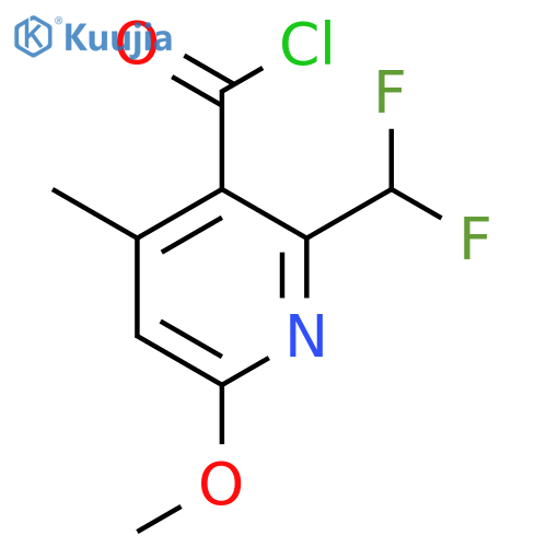 2-(Difluoromethyl)-6-methoxy-4-methylpyridine-3-carbonyl chloride structure