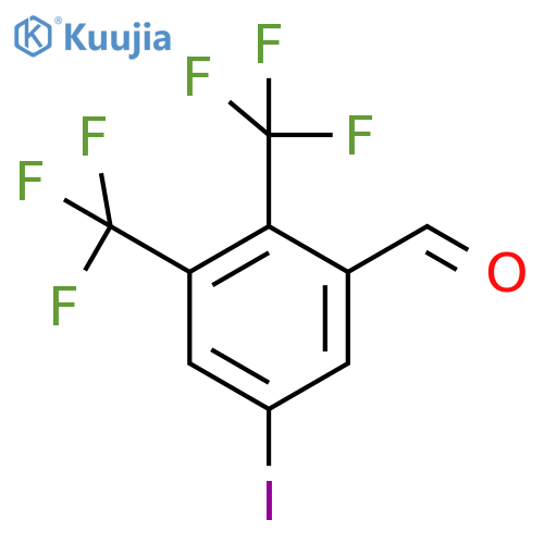 2,3-Bis(trifluoromethyl)-5-iodobenzaldehyde structure