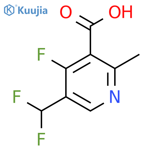 5-(Difluoromethyl)-4-fluoro-2-methylpyridine-3-carboxylic acid structure
