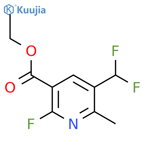Ethyl 3-(difluoromethyl)-6-fluoro-2-methylpyridine-5-carboxylate structure
