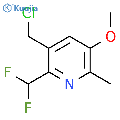 3-(Chloromethyl)-2-(difluoromethyl)-5-methoxy-6-methylpyridine structure