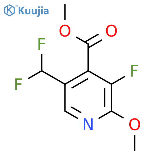 Methyl 5-(difluoromethyl)-3-fluoro-2-methoxypyridine-4-carboxylate structure
