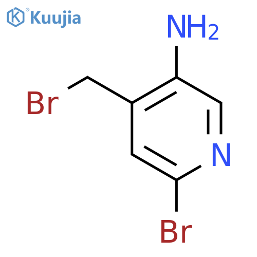 5-Amino-2-bromo-4-(bromomethyl)pyridine structure