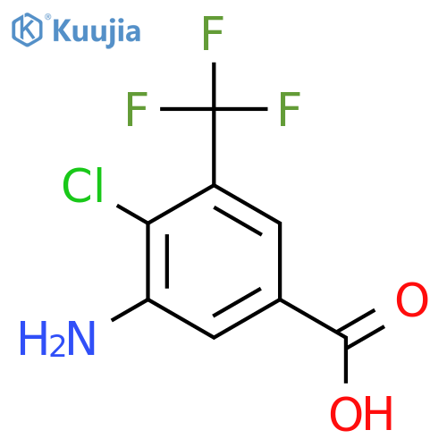 3-Amino-4-chloro-5-(trifluoromethyl)benzoic acid structure
